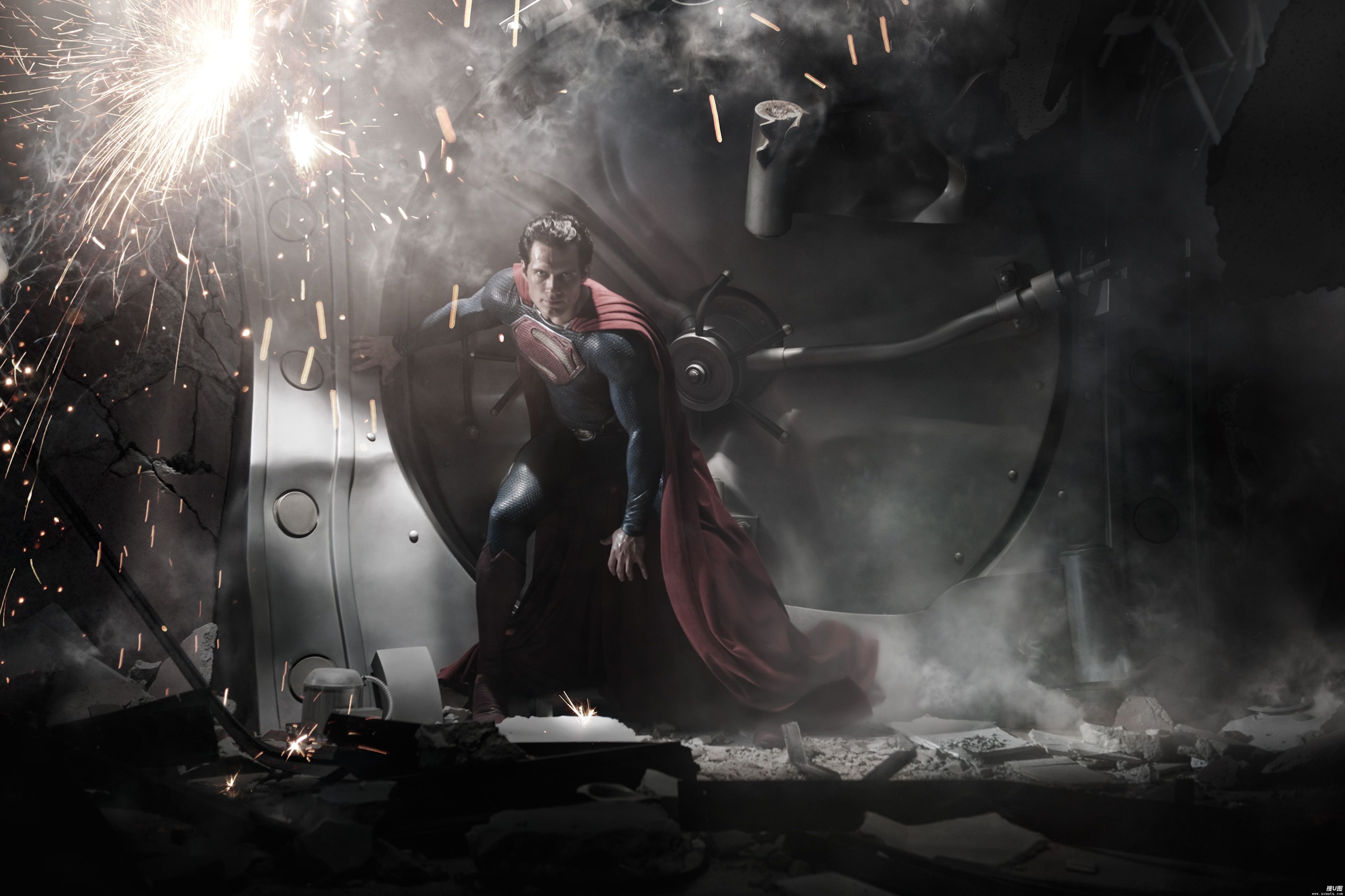 电影《超人：钢铁之躯》海报及其剧照组图图片