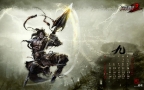 腾讯网络游戏《刀剑2》电脑月历壁纸图片免费下载组图12