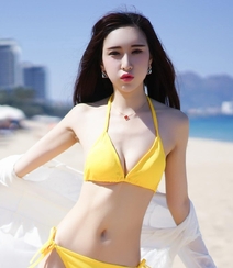 美女模特Eva_茜茜性感高清比基尼海边写真组图22