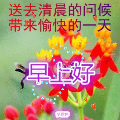 早上好动态图片，带文字的早上好动态GIF图片