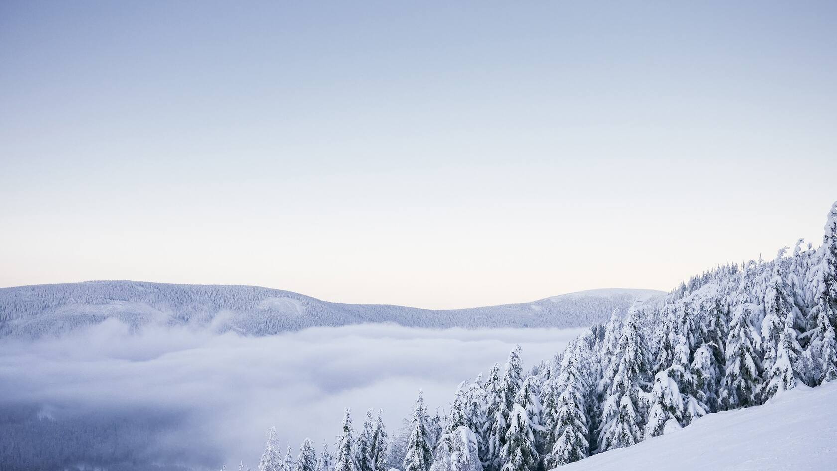 雪景桌面壁纸-皑皑白雪下的各地风景壁纸美图套图1