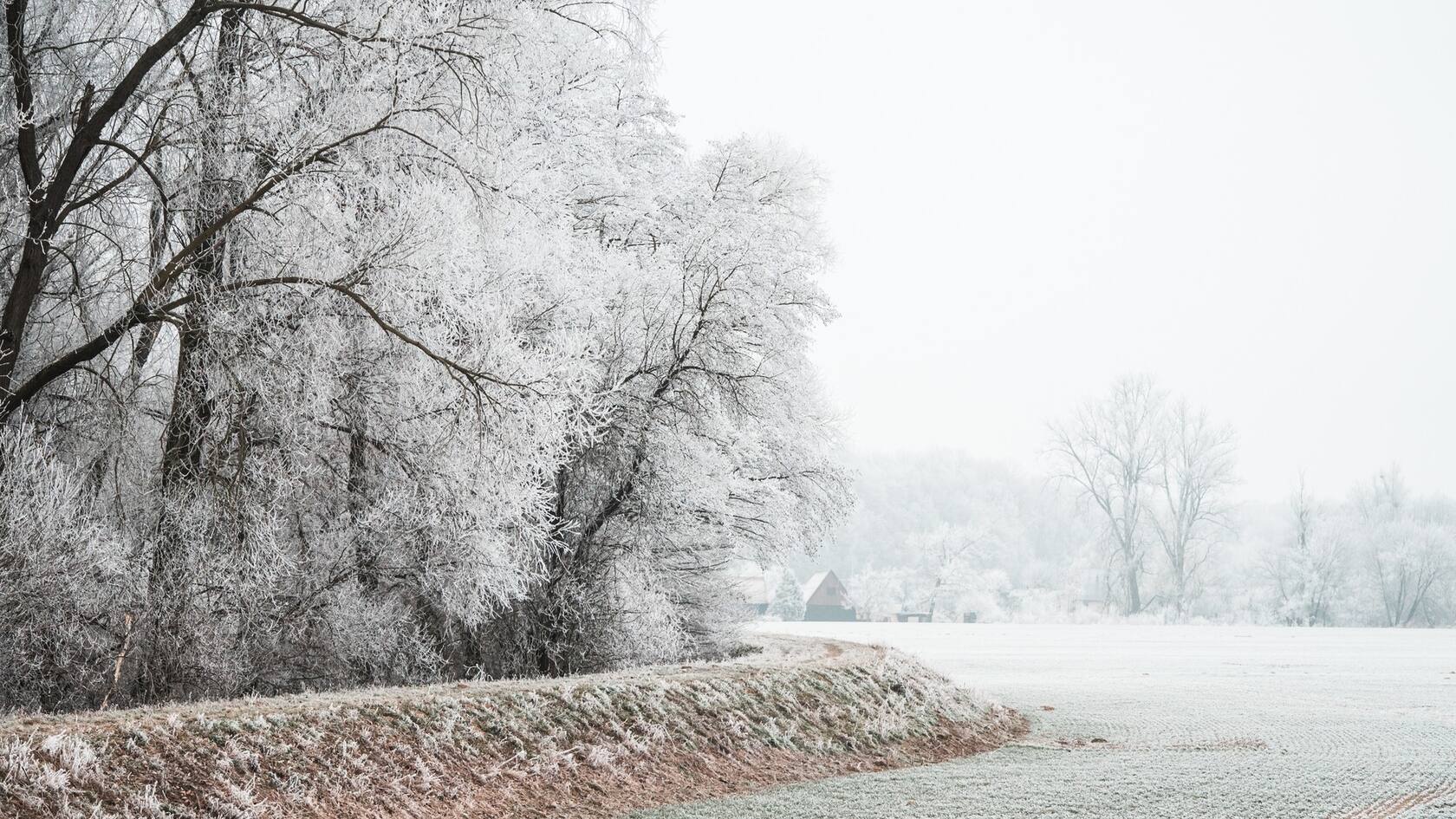 雪景桌面壁纸-皑皑白雪下的各地风景壁纸美图套图6