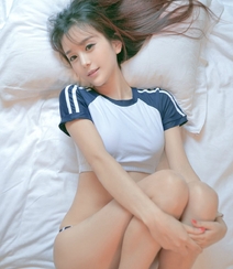 双马尾辫美女小九vin紧身短T恤内衣木阁楼好看写真图片组图1