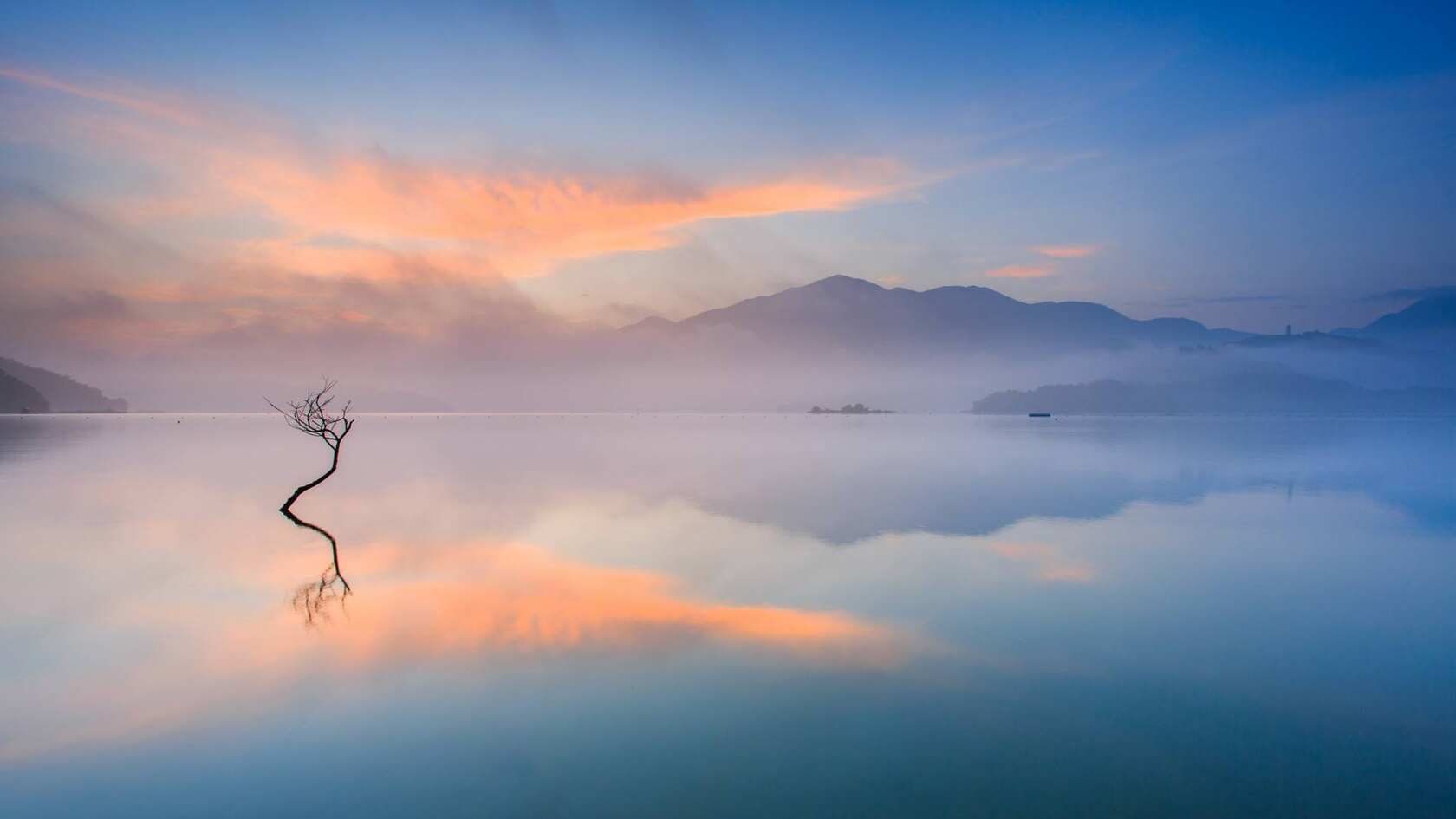 唯美夕阳下的大海，海边等好看景色风景壁纸图片套图3