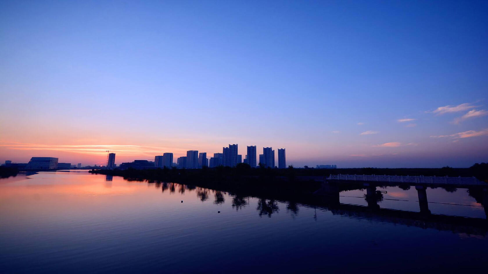 唯美夕阳下的大海，海边等好看景色风景壁纸图片套图9