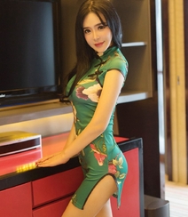 性感优雅旗袍美女刘美眉高清居家厨房好看写真图片组图1