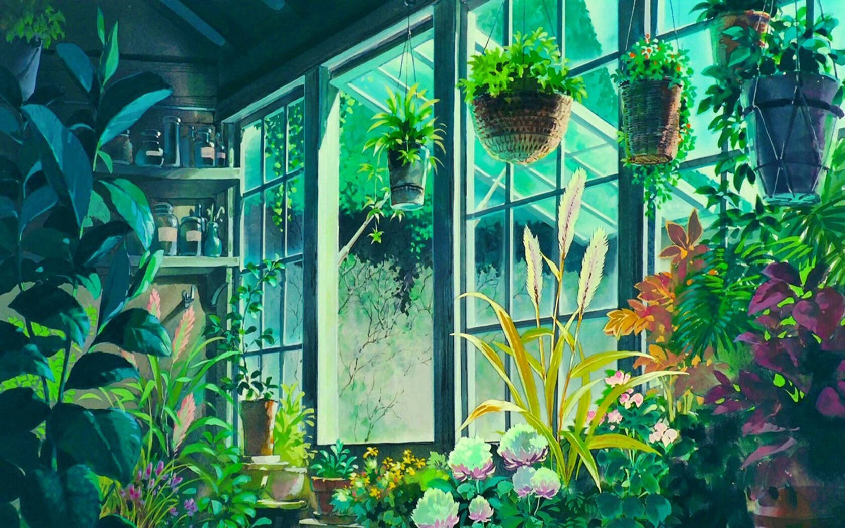 宫崎骏笔下的唯美梦幻动漫场景桌面图片第4张图片