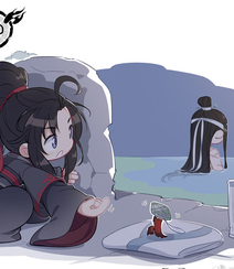 魔道祖师连环画版的Q版人物角色图片组图1