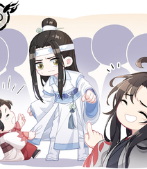 魔道祖师连环画版的Q版人物角色图片组图4