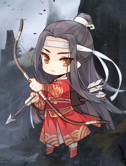 魔道祖师连环画版的Q版人物角色图片