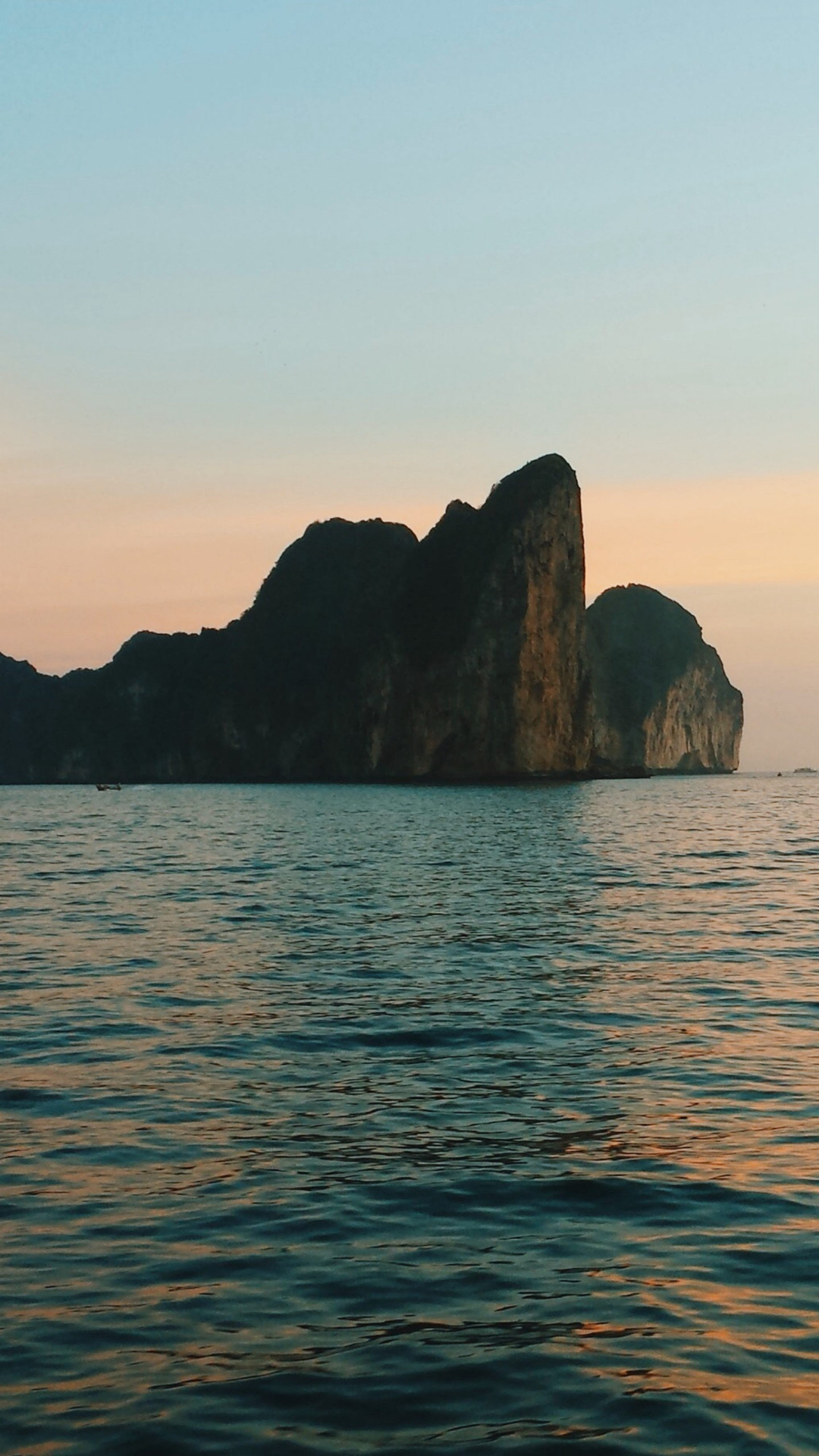 唯美的海上落日彩霞风景手机壁纸套图10