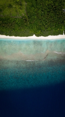 航拍靓丽的海上风景手机壁纸组图13