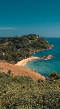 海上的礁石，溶洞风景手机背景图片组图4