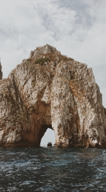 海上的礁石，溶洞风景手机背景图片组图16