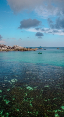 唯美的海边城镇，海洋风景手机背景图片组图11