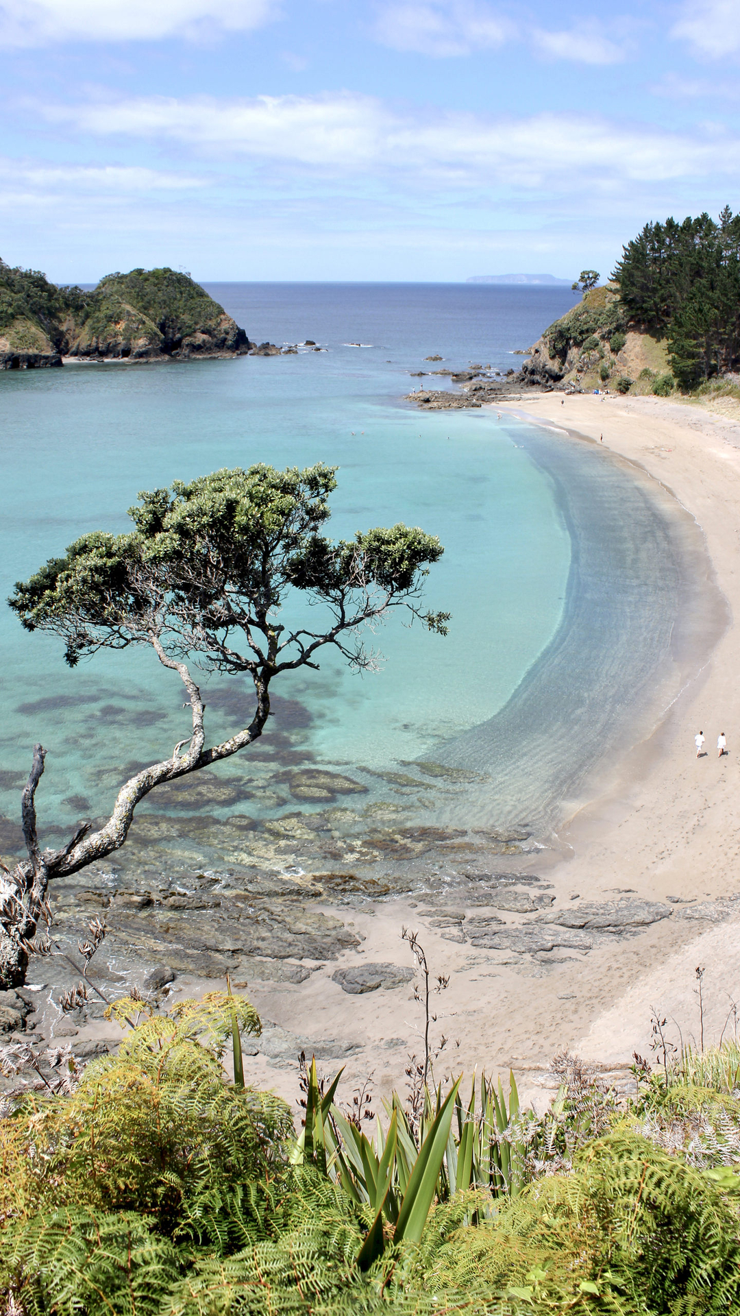 唯美的海边城镇，海洋风景手机背景图片套图18