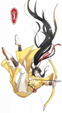 长发飘飘非常有创意的《魔道祖师》人物壁纸组图8