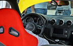 红色奥迪TT跑车高科技内饰及炫酷的车灯细节部分展示壁纸组图16