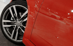 红色奥迪TT跑车高科技内饰及炫酷的车灯细节部分展示壁纸组图17