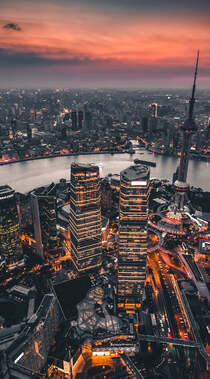 欧美一线城市建筑唯美航拍高清4K手机背景图片组图7