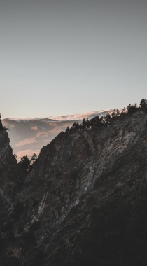 高海拔的山脉，唯美的山水风景手机壁纸下载组图5