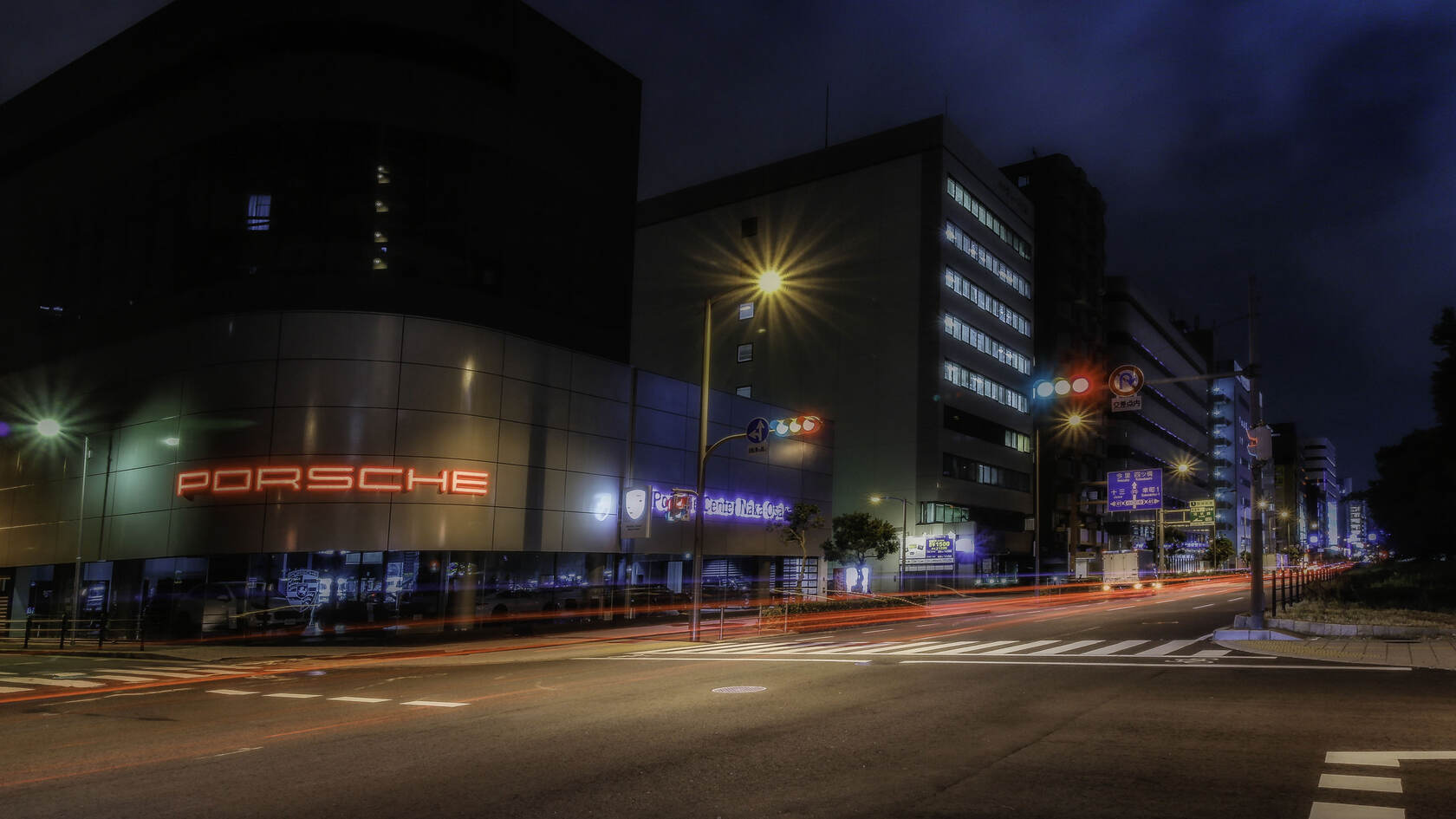 唯美夜间城市航拍，城市夜景灯光壁纸图片套图9