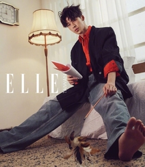 台湾帅气演员许光汉时尚潮流穿着登《ELLE》杂志写真图集组图3