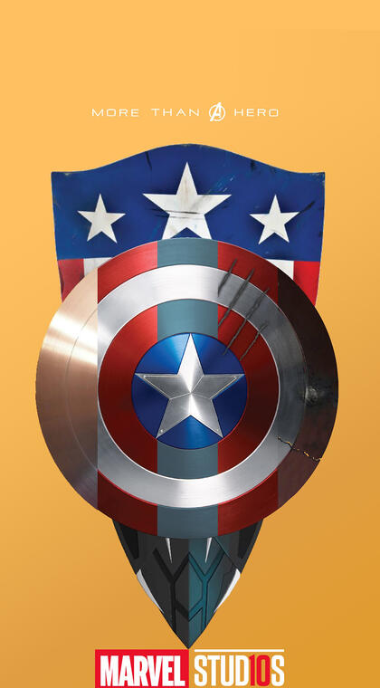 漫威英雄美国队长的盾牌系列创意手机壁纸下载