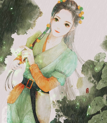 古风美人，唯美古风美人手绘插画美图，绘师画画的慕白作品组图10