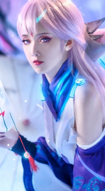 绝美女神COSPLAY神还原王者荣耀“貂蝉”手机壁纸组图1