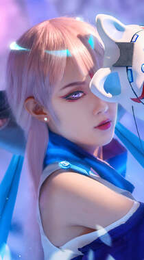 绝美女神COSPLAY神还原王者荣耀“貂蝉”手机壁纸