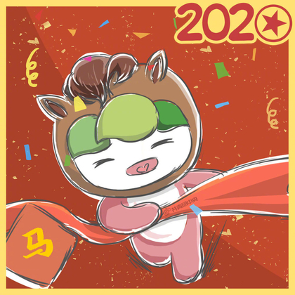 2020鼠年开运十二生肖可爱卡通QQ头像图片