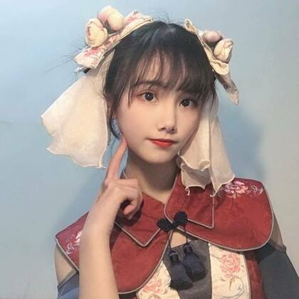 双丸子头可爱小姐姐cosplay汉服小丫鬟QQ头像