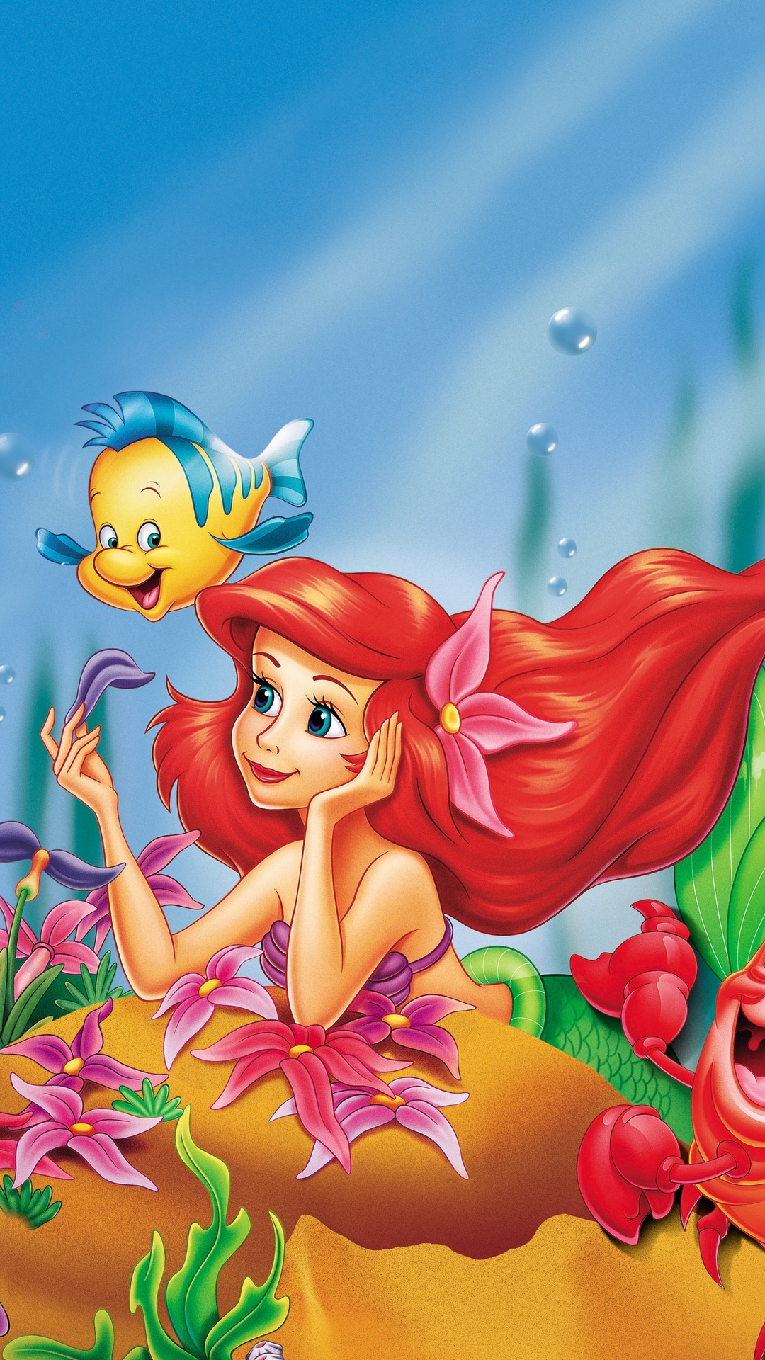 迪士尼动漫“小美人鱼”插画手机壁纸第2张壁纸