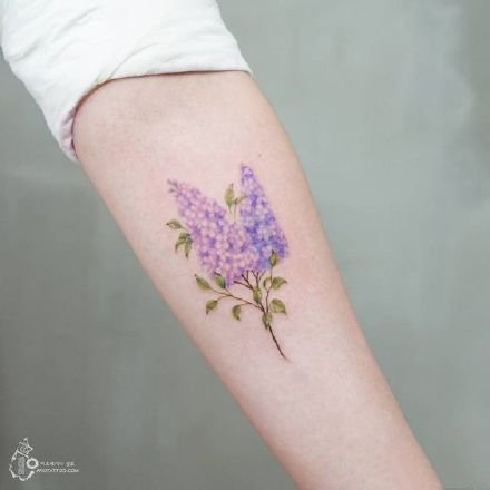 唯美小清新花朵，绿叶，花瓣系列女生纹身小图案图片欣赏图片