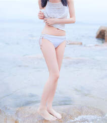 夏日海边穿着清凉的双马尾辫软萌妹子唯美清新写真图片组图23
