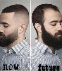 男士发型设计图片，欧美男士短发发型设计前后对比照图片组图2