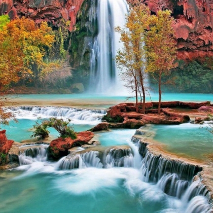 瀑布图片，令人心旷神怡的唯美大自然天然瀑布风景美图