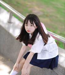 最爱这夏天，清新纯美制服学生妹子，小姑娘户外高清摄影写真集组图8