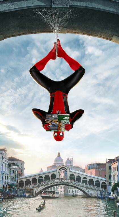 超人气“荷兰弟”版蜘蛛侠诙谐搞笑海报手机壁纸