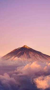 日本富士山，云上的高山等唯美山脉手机壁纸组图4