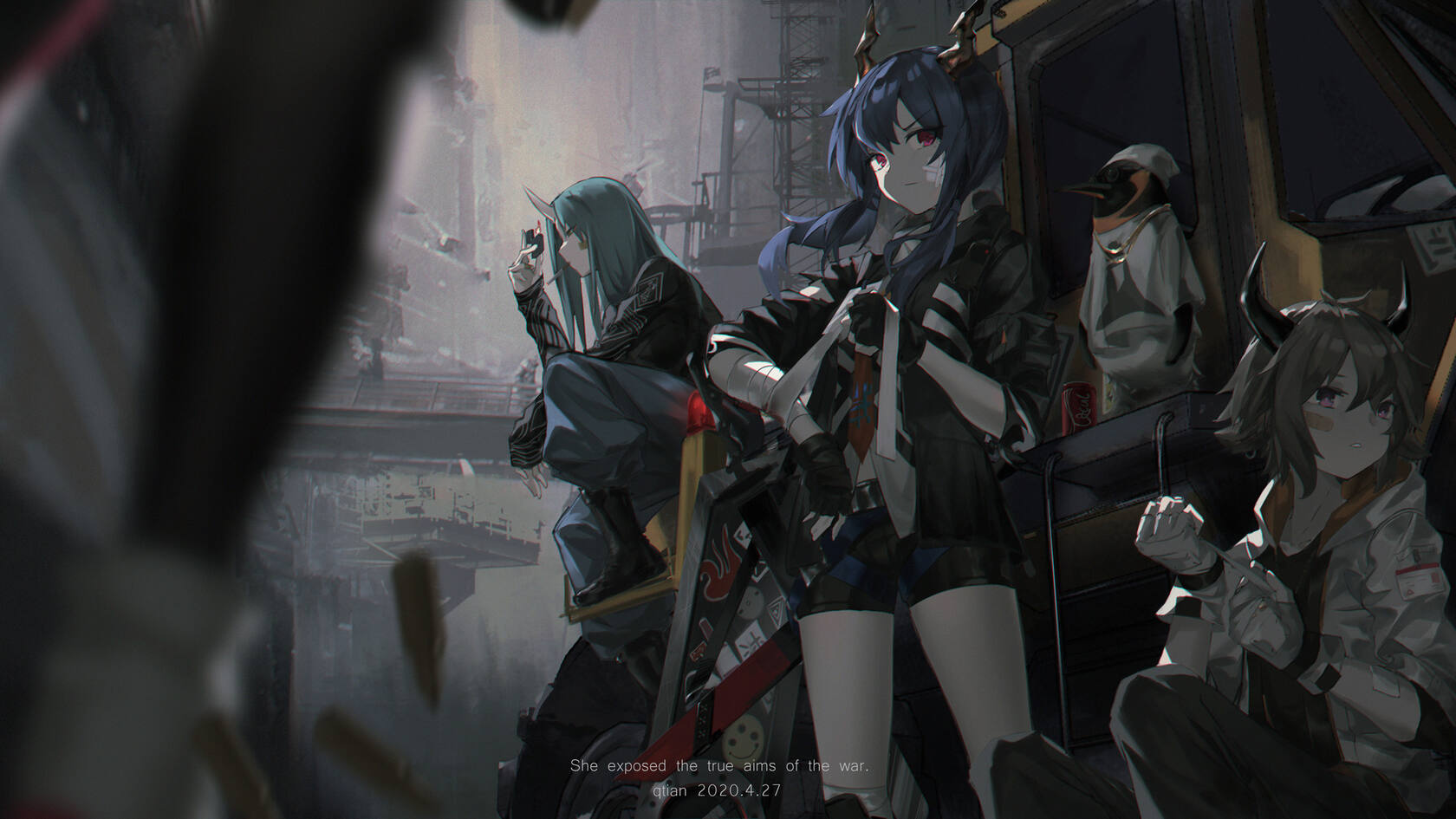 热门游戏“明日方舟”人物插画桌面壁纸合集，每一张都是经典第8张图片