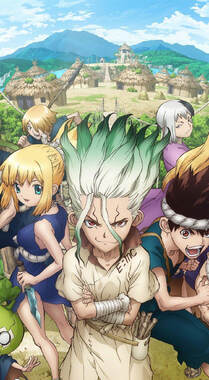 稻垣理一郎原作“石纪元（Dr.STONE）”主角手机壁纸组图5