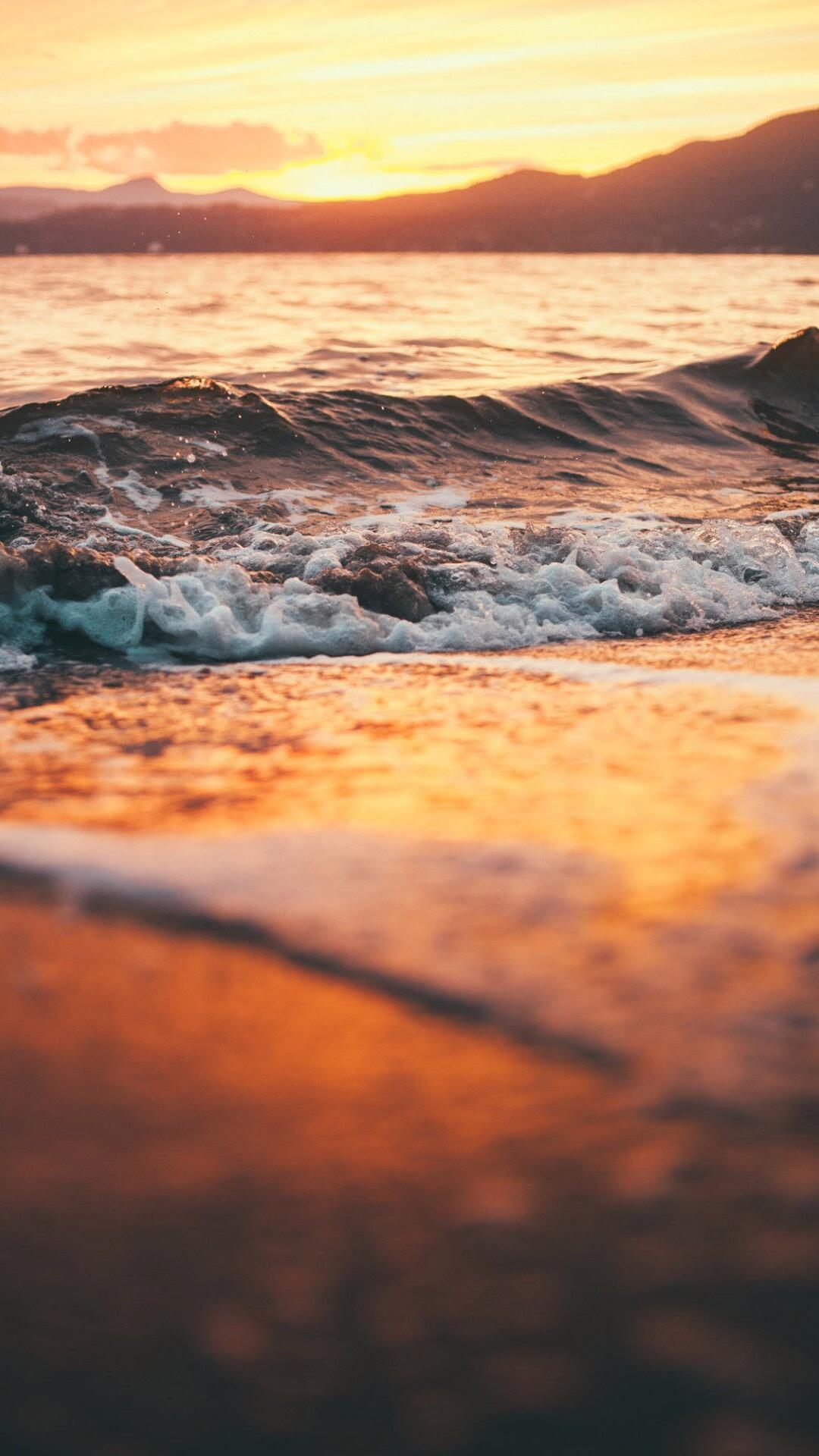 唯美的海滩摄影，夕阳照射的大海海面等风景壁纸合集套图2