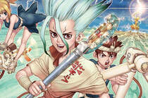 动漫“石纪元（Dr.STONE）”角色插画壁纸，发型好别致啊