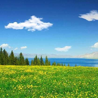 赛里木湖，大西洋最后一滴眼泪赛里木湖唯美景色风光图片
