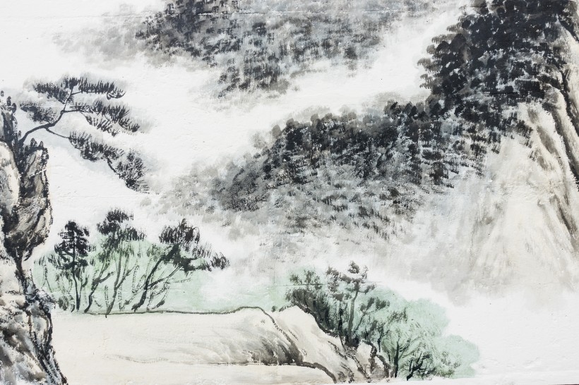 中国山水画，精选优美古风水墨山水画图片集