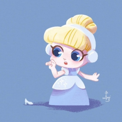 Q版迪士尼公主人物头像图片