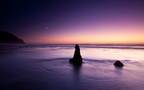 海上的紫光彩霞绝美自然风光超清电脑壁纸组图2