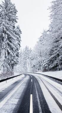 各类欧美洲际公路，被雪覆盖的高速公路等唯美风景组图6